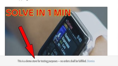 Solve Problem This is a demo store for testing purposes in wordpress