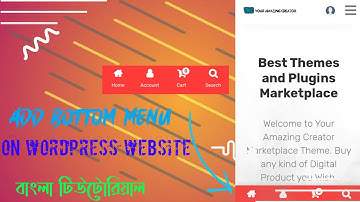 Add bottom menu on WordPress website| ওয়ার্ডপ্রেস ওয়েবসাইটে বটম মেনু যোগ করুন।