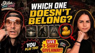 Which Conspiracy Doesn’t Belong?! 👀 Play Along Live + T-shirt Giveaway | Skiba Side Quest