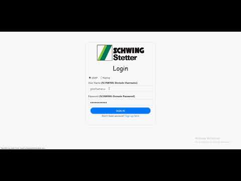 SCHWING TMS Login