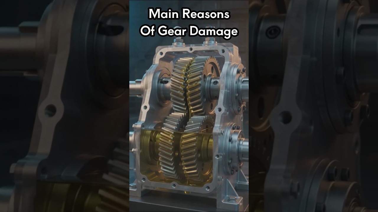 Main reasons For Gearbox gear Teeth Damage #Gearbox #Gear #mechanicalengineering