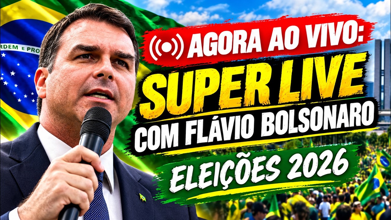 ACONTECENDO AGORA! SUPER LIVE COM FLÁVIO BOLSONARO, DANI MARQUES E TODA TURMA DA VITÓRIA.