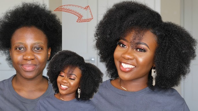 WOW! Natural Crochet hairstyle for Short natural hair, Looks like