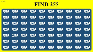 Find the Hidden Number 255 - Can You Find It? #findnumber #puzzle #challenge #brainteaser #find