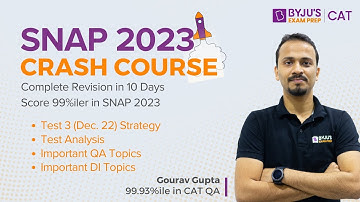 SNAP 2023 Test 3 Strategy | Test 2 Analysis | Important QA, DI & DS Topics | SNAP Question & Answer