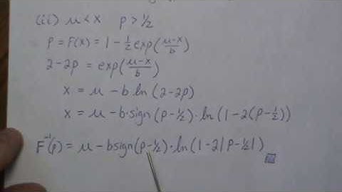 Generating Double Exponential Data from Scratch