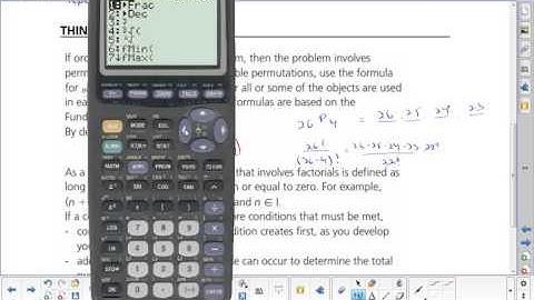 U5L3 Permutations when all objects are Distinguishable