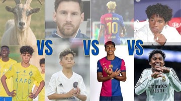 Ronaldo Jr vs Thiago Messi vs Lamine Yamal vs Endrick | Next Football Superstars 2025