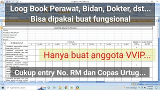 Loog Book Perawat, Bidan, Dokter, dst || Bisa Buat Semua Fungsional