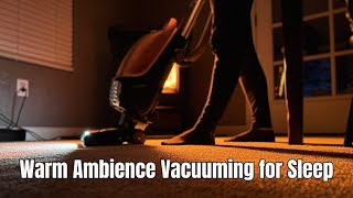 2-Hour Cozy Night Vacuuming | Warm Ambience Vacuuming ASMR with Harman Pellet Stove for Deep Sleep