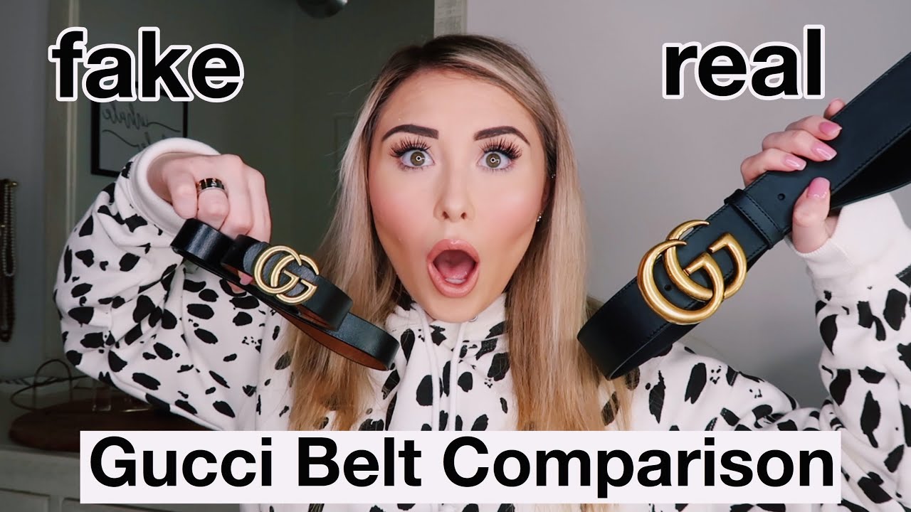 REAL VS. REPLICA GUCCI BELT COMPARISON || HOW TO SPOT A FAKE GUCCI BELT - YouTube