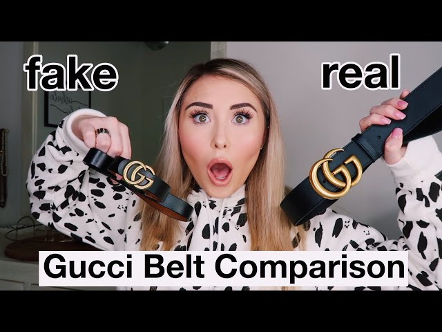 Step 1: Real vs fake Gucci Belt Tee wash tag