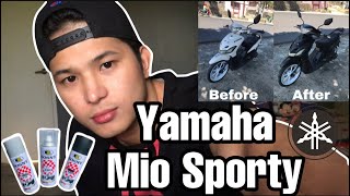 How to Repaint | Fairings | Matte Black | Yamaha Mio Sporty | Bosny | Tagalog