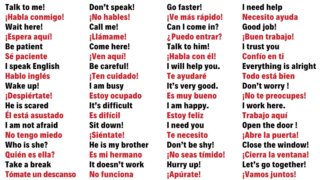 Escucha estas 100 Frases para hablar Inglés y Español como un Nativo -  YouTube