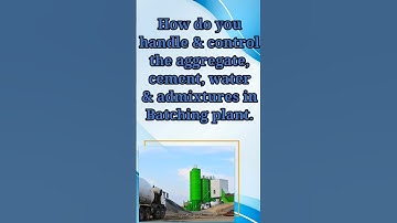 Interview questions of Batching plant #shortvideo #viral #youtube #viralshort @RMCBatchingPlant