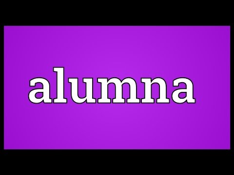 Alumna Meaning