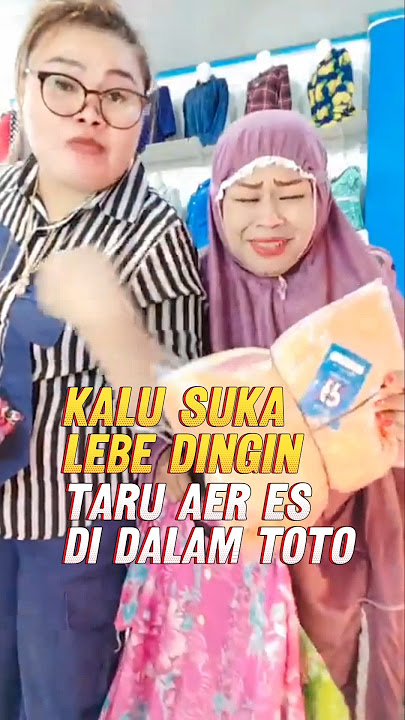 KALU NGONI SUKA LEBE DINGIN, TARU AER ES DI DALAM TOTO #shorts