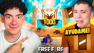 AYUDE a MI MEJOR AMIGO a SUBIR a GRAN MAESTRO EN FREE FIRE POR PRIMERA VEZ !! | TheDonato