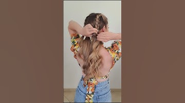 EASY FAKE DUTCH BRAIDS HACK💐💐 #braids #hairstyle #hair #braidstyles #braid #hairtutorial #hairhacks