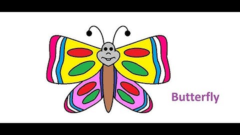How to draw Butterfly in MS Paint