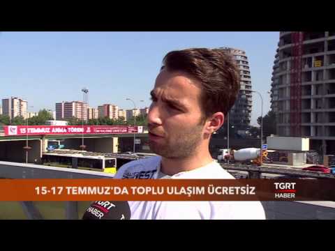 15 -17 Temmuz'da Toplu Ulaşım Ücretsiz