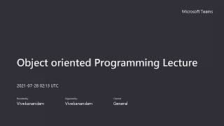 Object-Oriented Programming Chapter 7 Wealth