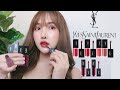 💄Swatch Lip YSL 5 สียอดนิยม🔥ที่ต้องมี! รุ่น Velvet Cream 204,216,210 & Water Stain 613,617