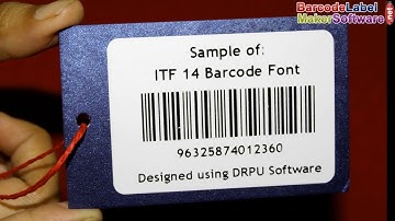 Barcode Maker Software: How to design linear barcode label with ITF 14 barcode font