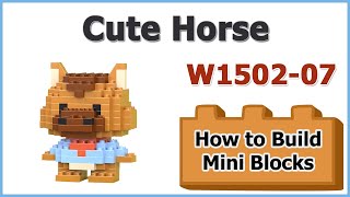 How to Build Mini Blocks Horse -  LeleBrother W1502-07 Instructions Specifications