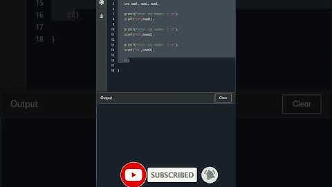 C program to print largest number | #shorts #c #tutorial