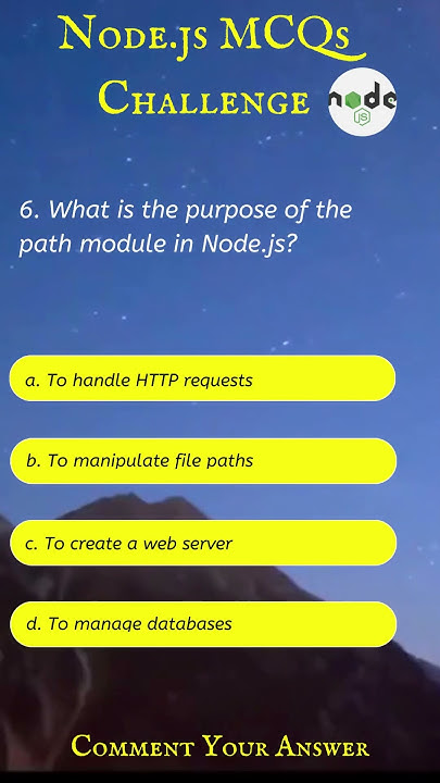 What is the purpose of the path module in Node.js? #shorts #nodejs # ...