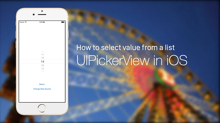 iOS Development Tutorial - UIControl Series How to Create and Customize Picker View