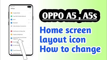 OPPO A5 , A5s , Home screen layout icon How to use and change Home screen layout icon