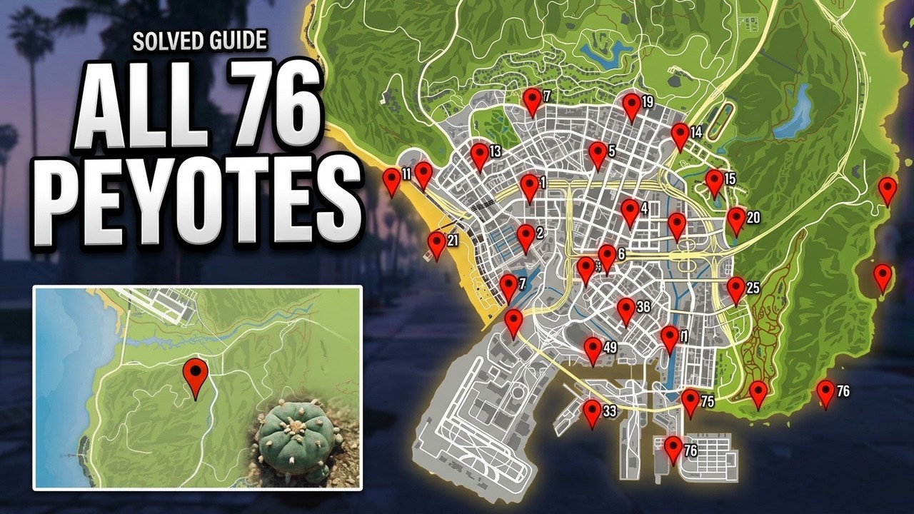 Where To Find All The Peyote Plants 2026 | GTA 5 Online - YouTube