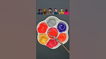 Guess the mixed color of Squid Game 2 | (Part 21) #squidgame2 #squidgame #오징어 게임 #satisfying #asmr