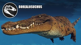 Borealosuchus On Land & In The Water - JWE 2 Mods (4K 60FPS)