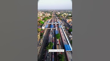 Jharkhand , Kodarma , Railway Station Drone View 🔥#shorts #youtubeshorts #views