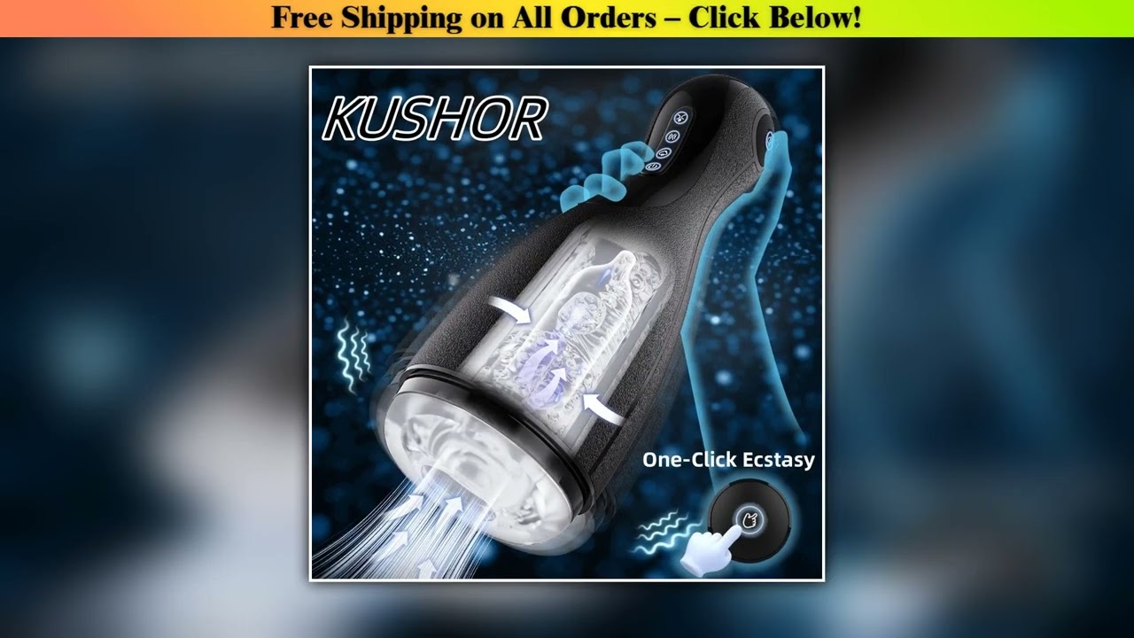 Automatic Male Masturbator Cup Blowjob Masturbation Sex Toy for Man with 3 Squeezing Modes & 3