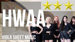 Viola Sheet Music How To Play Hwaa By Gi Dle