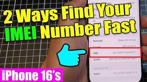 📞 Find Your IMEI Number Fast on iPhone 16 Series | Two Easy Methods in iOS 18