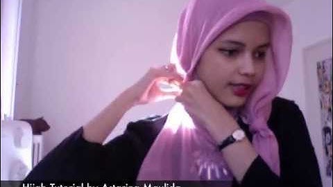 Jilbab Modern Paris Segiempat | Tutorial Hijab by Astarina Maulida #6
