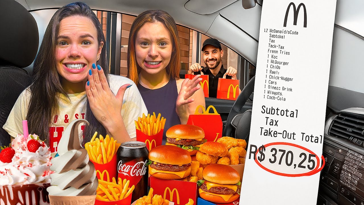 PEDIMOS TUDO QUE O CARRO DA FRENTE PEDIU NO DRIVE THRU.. DEU MUITO RUIM!!