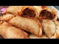 Empanadas de ossobuco fritas y al horno con salsa picante