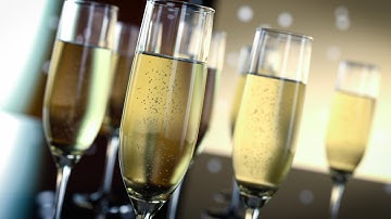 Create Realistic 3D Champagne Glasses With IRAY