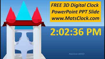 MatsClock 260103 - Free PowerPoint Digital Clock PPT Timer
