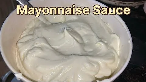 How to mek mayonnaise sauce recipe / very simple homemade mayonnaise recipe watching my video 