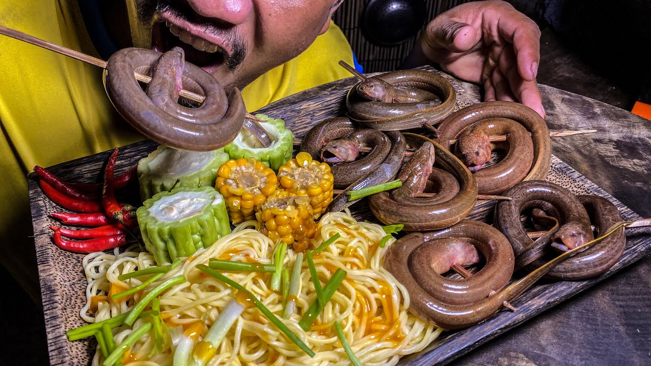 New Food 2023 Eel Spaghetti - YouTube