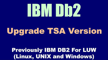 DB2 Upgrade TSA In HA Environment