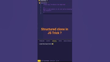 Spread vs JSON vs structuredClone – Deep Copy Trick #viral #coding #javascript #shorts
