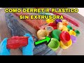 Como derretir el plastico para moldear y hacer madera plastica metodo correcto